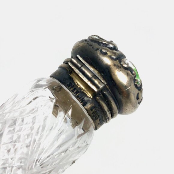 Antique Victorian Cut Crystal With Sterling Silver Lids Collection - Picture 4 of 9